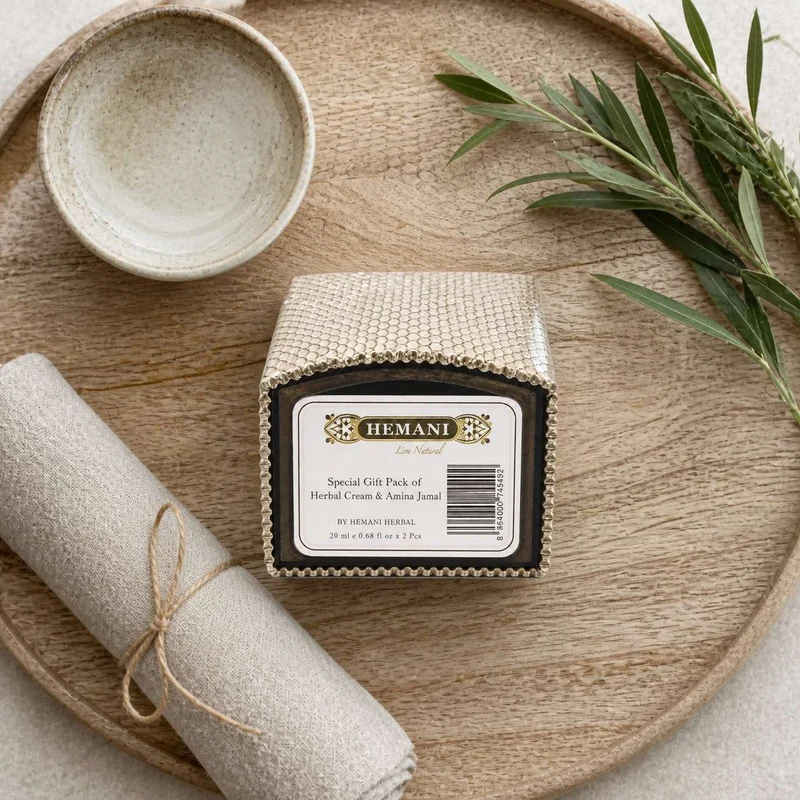 Pack crème musc + 2 carrés de musc ambré Hemani – parfum solide