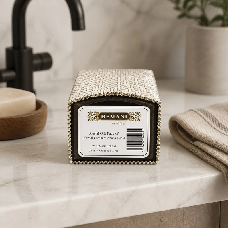 Pack crème musc + 2 carrés de musc ambré Hemani – parfum solide