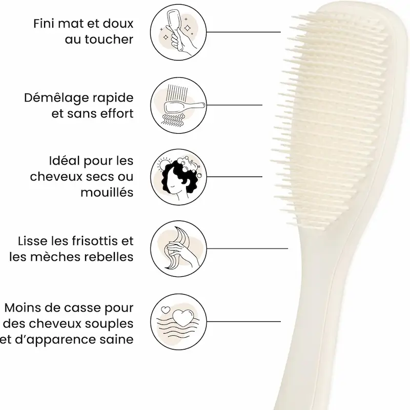 Brosse Ultimate Detangler Matte Porcelain Cream - Tangle Teezer