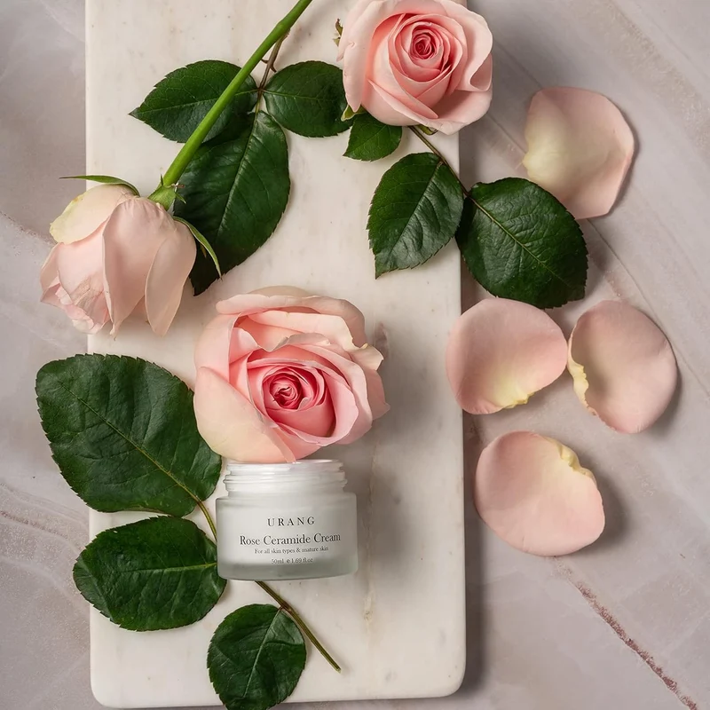 Urang - Crème visage végétalienne "Rose ceramide cream" - 50 ml