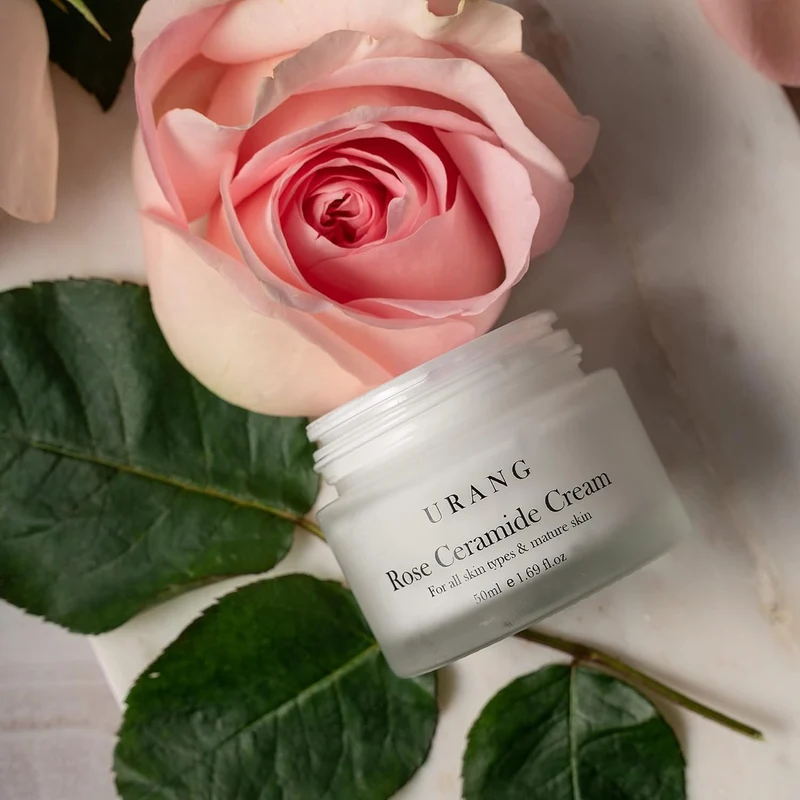 Urang - Crème visage végétalienne "Rose ceramide cream" - 50 ml