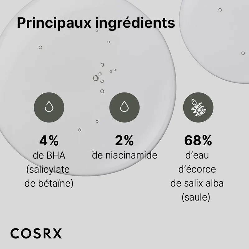 COSRX - Lotion exfoliante points noirs au BHA "Blackhead Power Liquid" - 100ml
