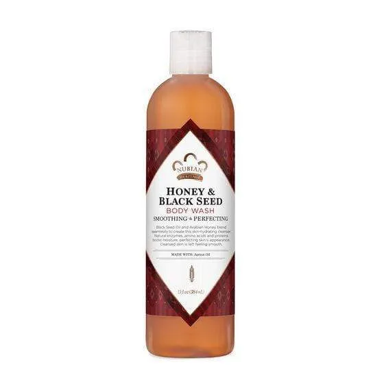 Nubian Heritage - Honey & Black Seed - Gel douche lissant & perfectionnant - 384ml