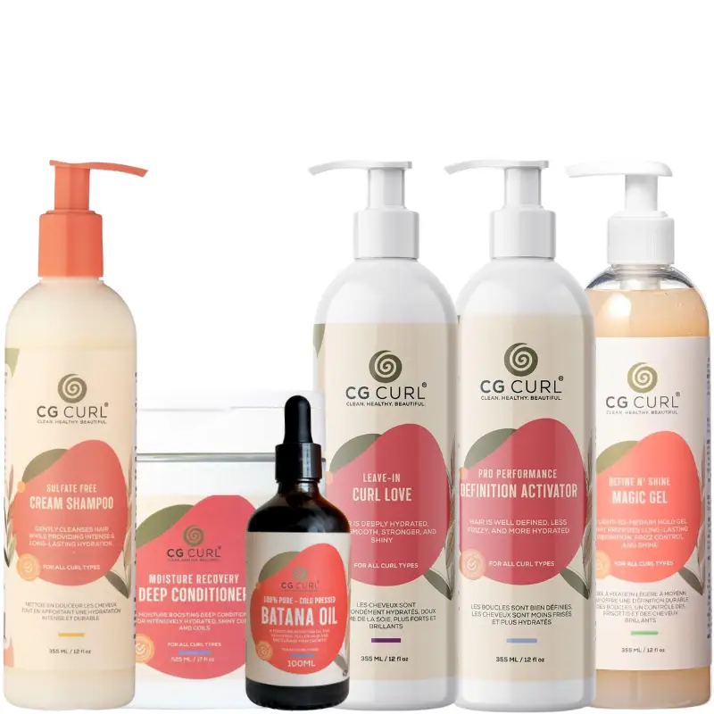 Gamme Complète Cheveux Bouclés Frisés - CG Curl