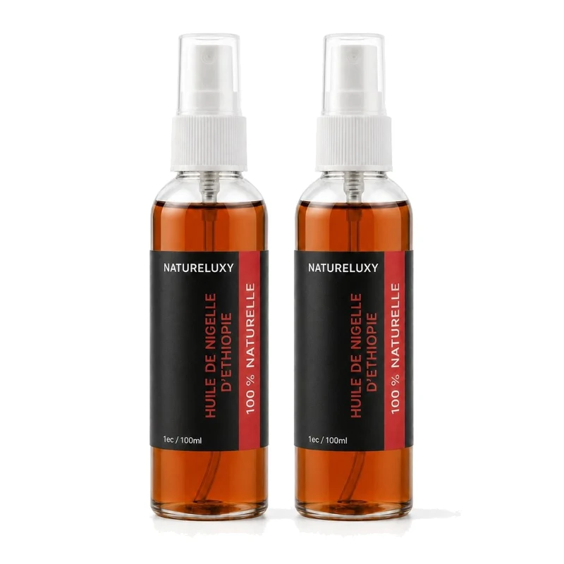 Lot de 2 Huiles de Nigelle d'éthiopie 30mL spray 100% naturelle