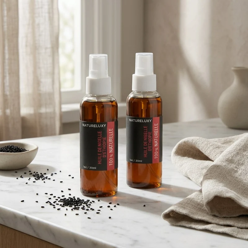 Lot de 2 Huiles de Nigelle d'éthiopie 30mL spray 100% naturelle