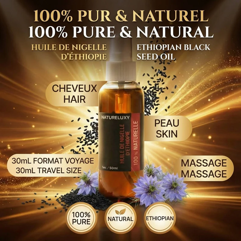 Huile de Nigelle d'éthiopie 30mL spray 100% naturelle