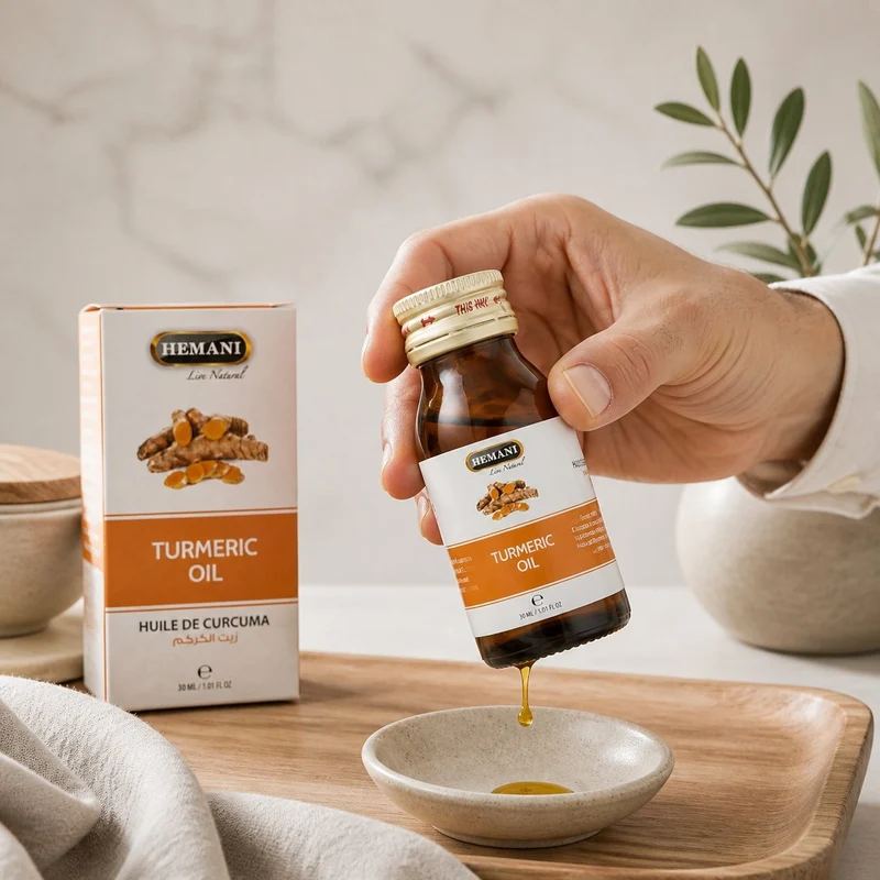 Huile de Curcuma 30mL Hemani 100% naturelle