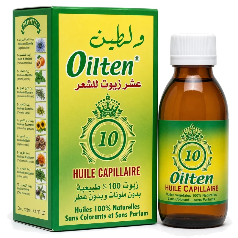 Plantil Mélange 10 Huiles Cheveux Secs et Abîmés 125 mL - Bain d'Huile Avant Shampooing