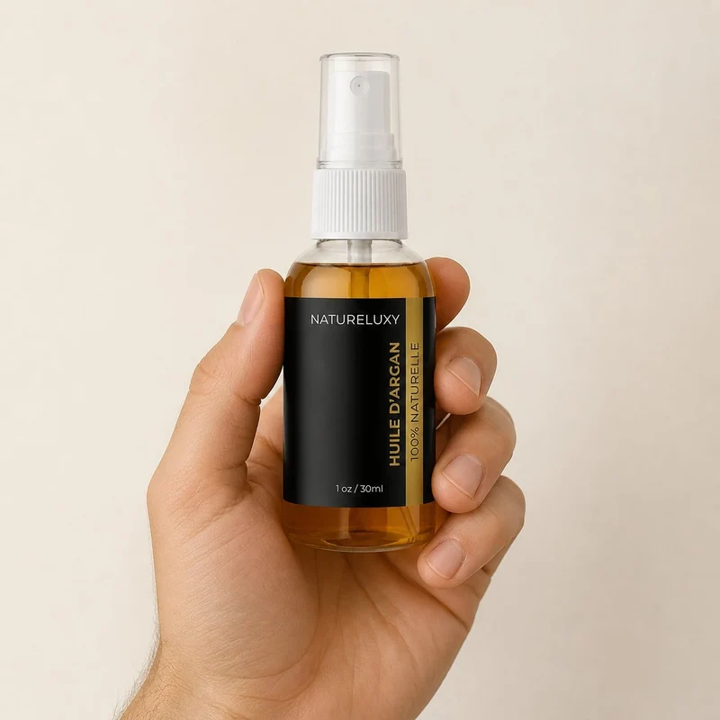 Huile d’Argan 100% Naturelle en Spray – 30 mL (Visage, Corps & Cheveux)