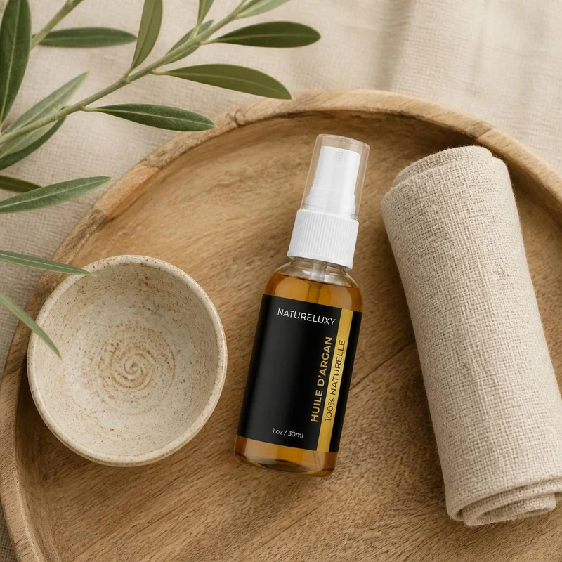 Huile d’Argan 100% Naturelle en Spray – 30 mL (Visage, Corps & Cheveux)