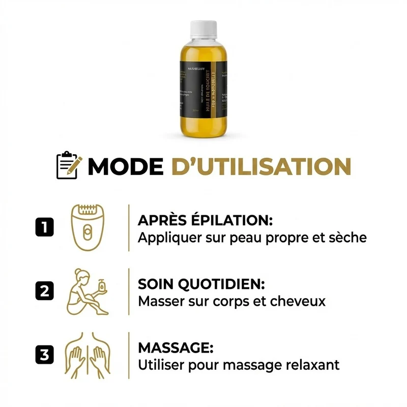 Huile de souchet 250 mL | 100 % naturelle