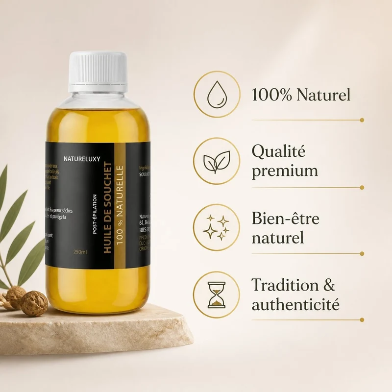 Huile de souchet 250 mL | 100 % naturelle