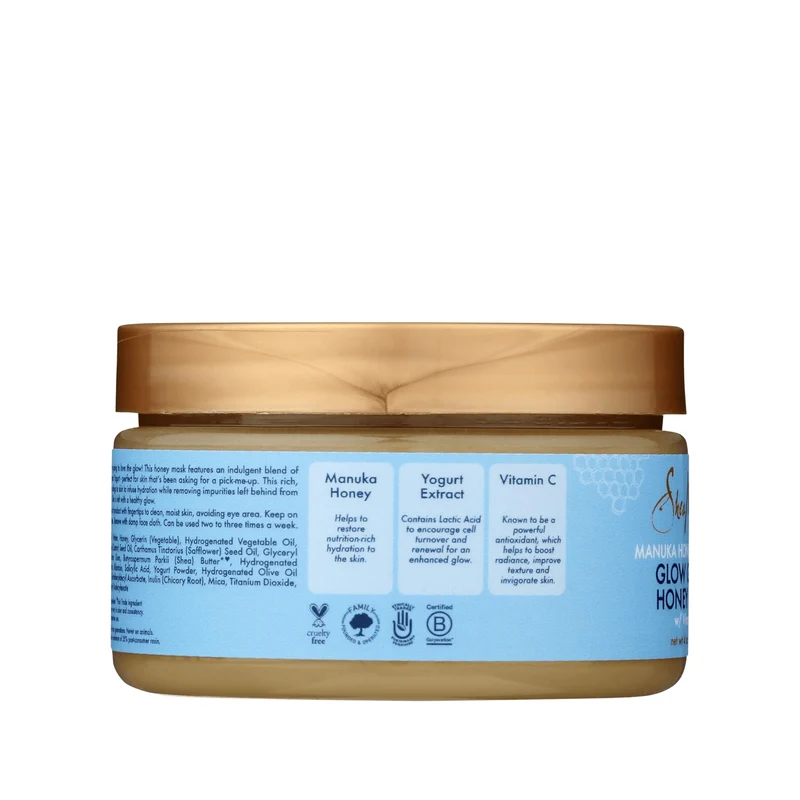 Shea Moisture - Manuka honey & yogurt - Masque au miel "Glow getter" - 113g