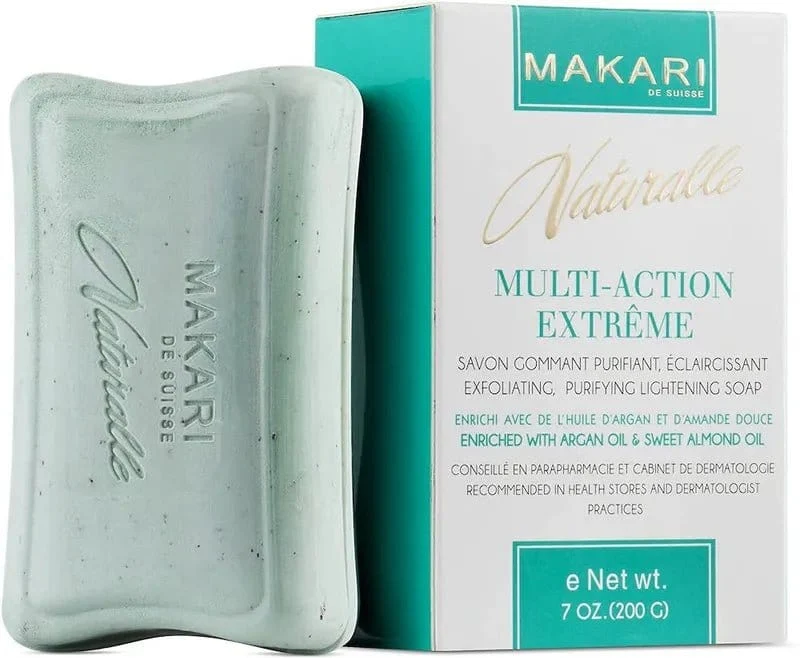 Makari - Naturalle - Savon Gommant, Purifiant, éclaircissant MULTI-ACTION EXTRÊME- 200g (exfoling purifying soap)