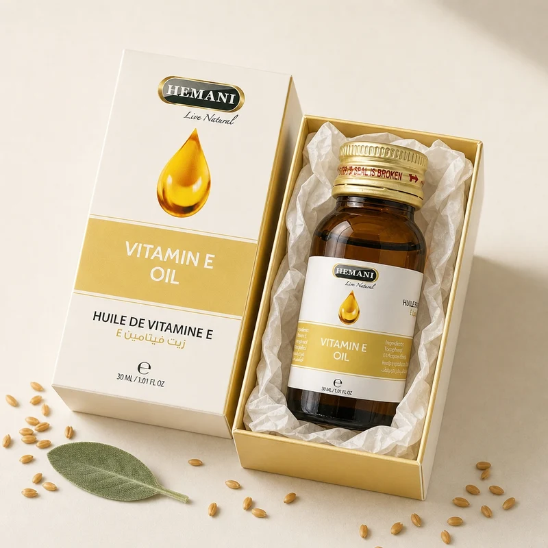 Huile de Vitamine E 30mL 100% Naturelle Hemani