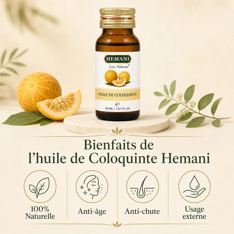 Huile de Coloquinte 30mL 100% Naturelle Hemani