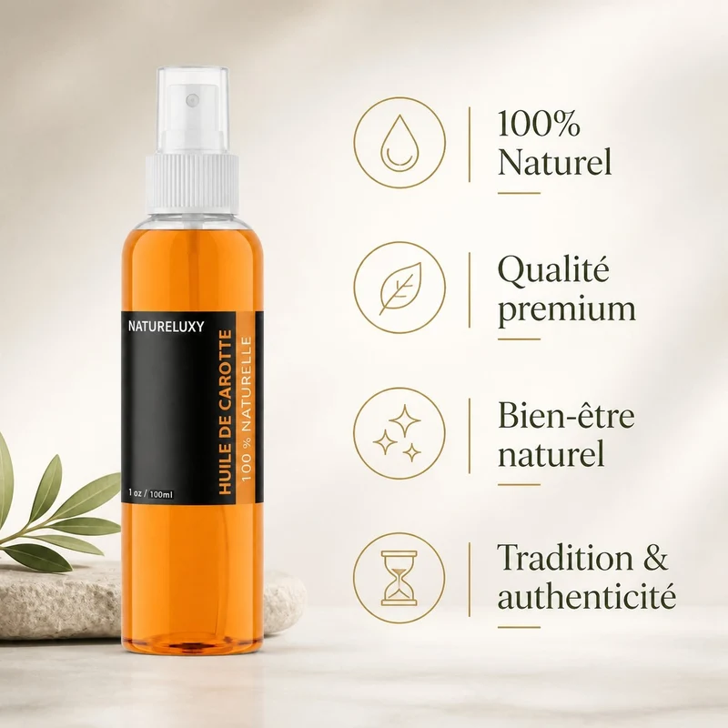 Huile de Carotte 100mL 100% Naturelle Spray