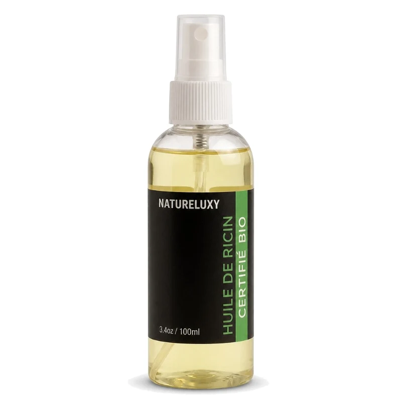 Huile de Ricin 100 ml - Spray Cheveux Ongles Peau