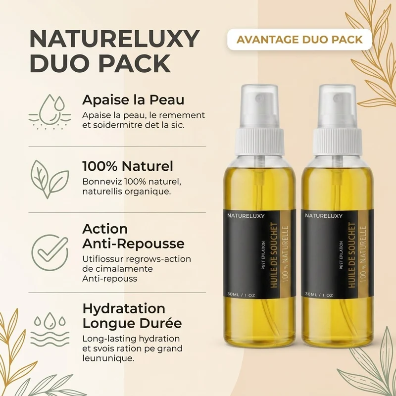 Huile de souchet 30 mL spray - Lot de 2 | Natureluxy