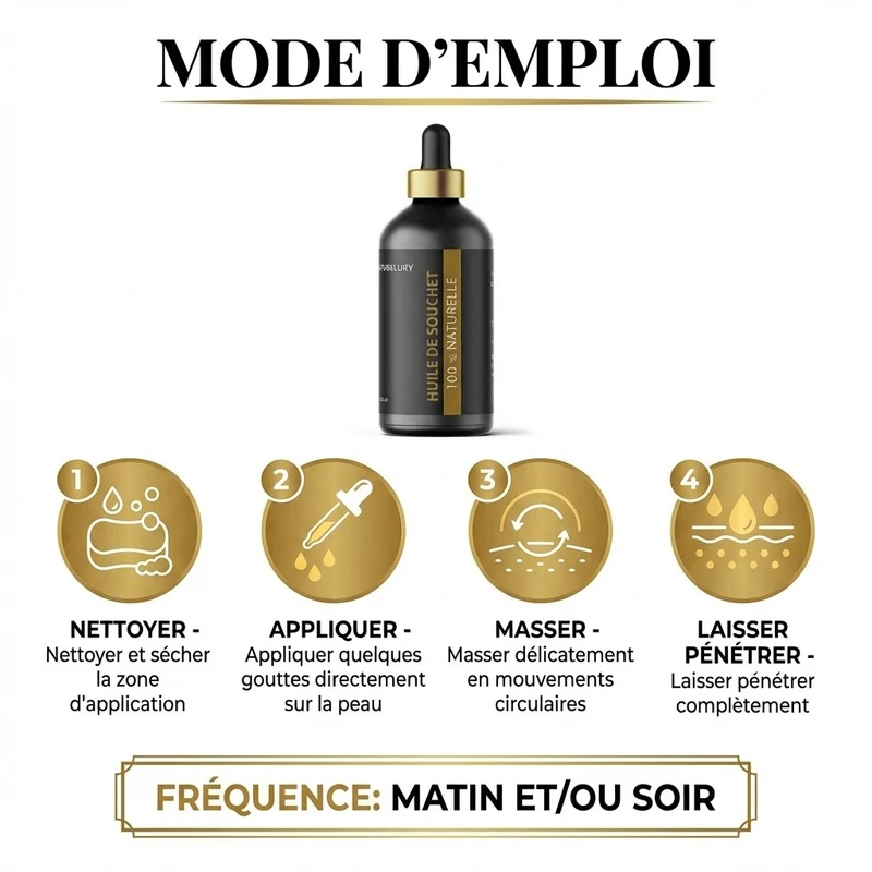 Huile de Souchet 100 mL Pipette 100% Naturelle - Soin de la Peau
