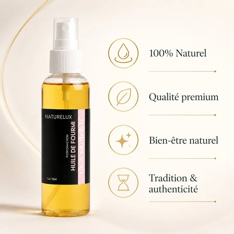 Naturelux Huile de Fourmi Spray 100 ml - Soin Après Épilation