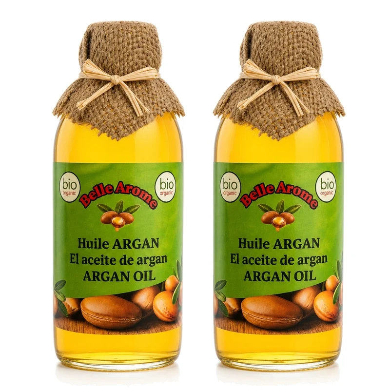 Lot de 2 Huiles Végétale d'Argan 100% naturelle et bio - 1L