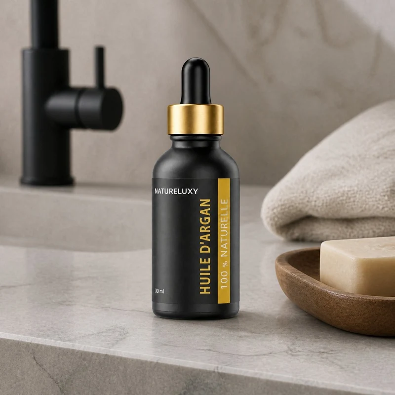 Huile d’Argan 30 mL Pipette – Origine Maroc – Soin Peau & Cheveux