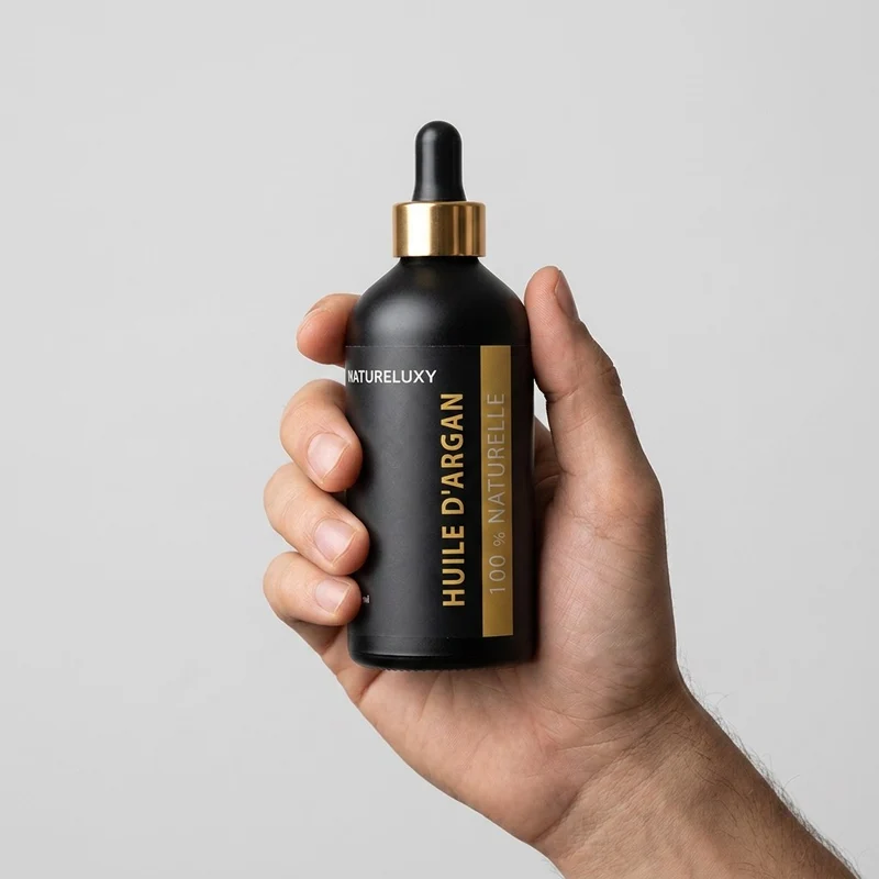 Huile d'Argan 100 ml – Origine Maroc – Pipette – Visage, Corps, Cheveux & Ongles
