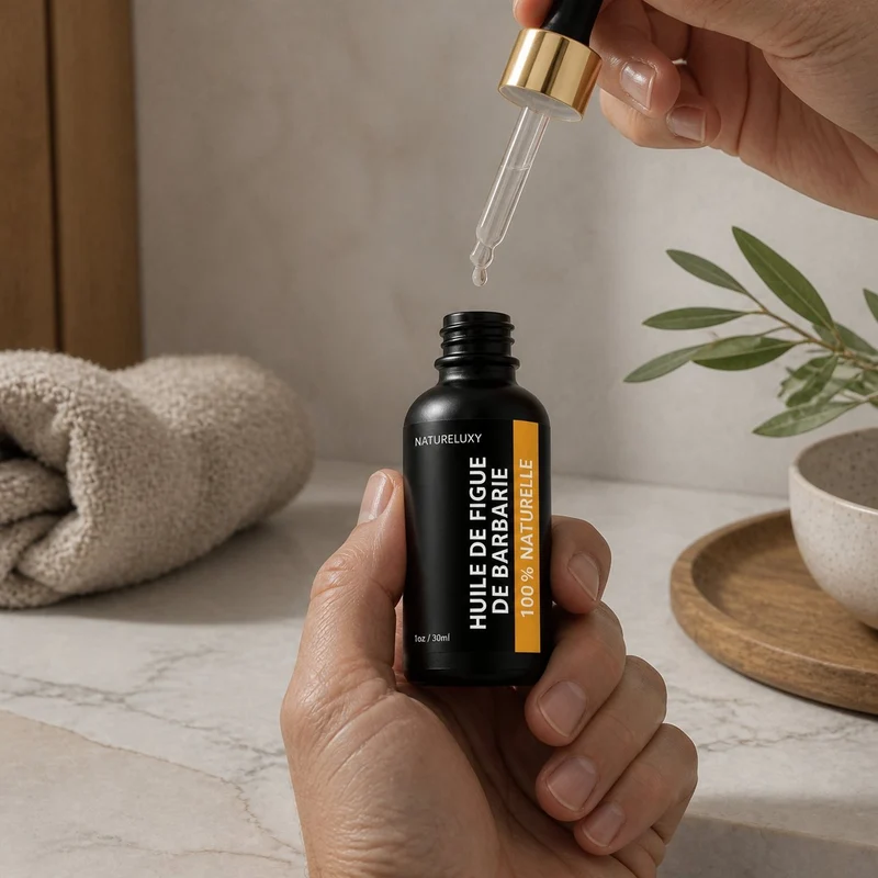 Huile de Figue de Barbarie 30 ml avec Pipette – Huile végétale visage anti‑âge & anti‑rides