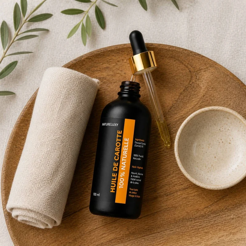 Huile de Carotte 100mL pipette 100% Naturelle