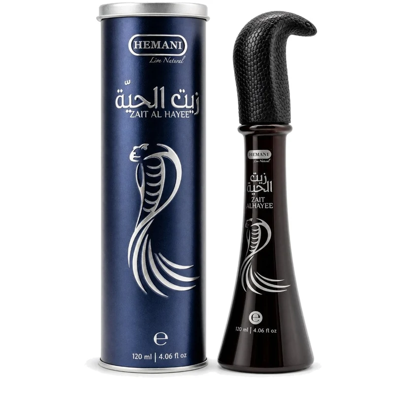 Huile de Serpent 120 ml Hemani Zait Al Hayee - Huile capillaire aux huiles végétales