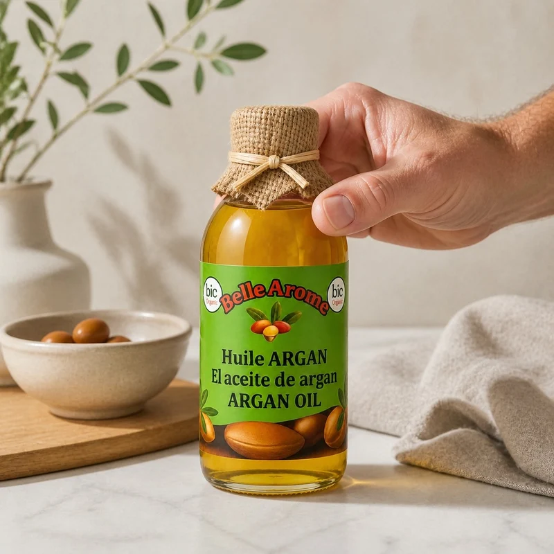Huile d'Argan 100% Naturel du Maroc 1L – Corps & Cheveux