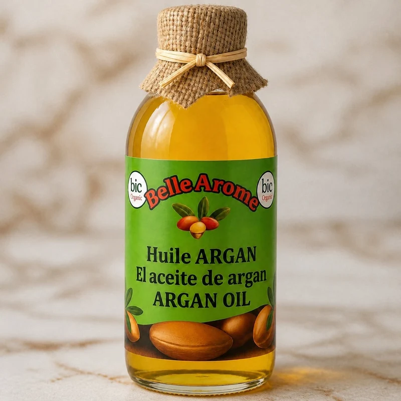Huile d'Argan 100% Naturel du Maroc 1L – Corps & Cheveux