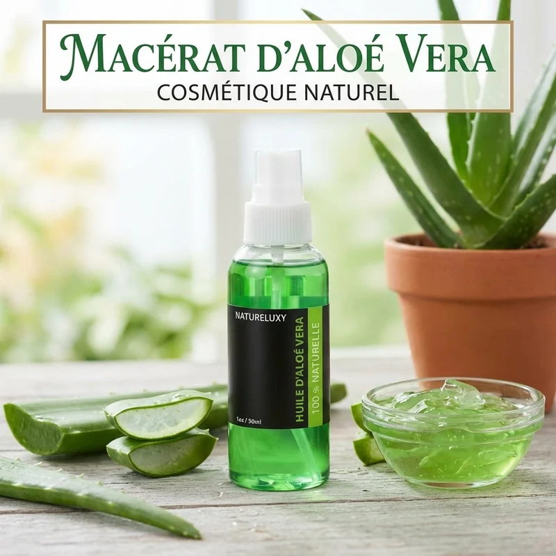 Huile d'Aloé Vera 30mL Spray 100% Naturelle