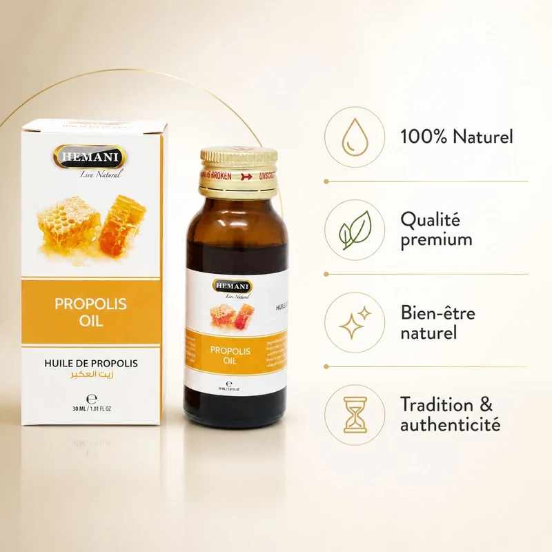 Huile de Propolis 30mL 100% Naturelle Hemani