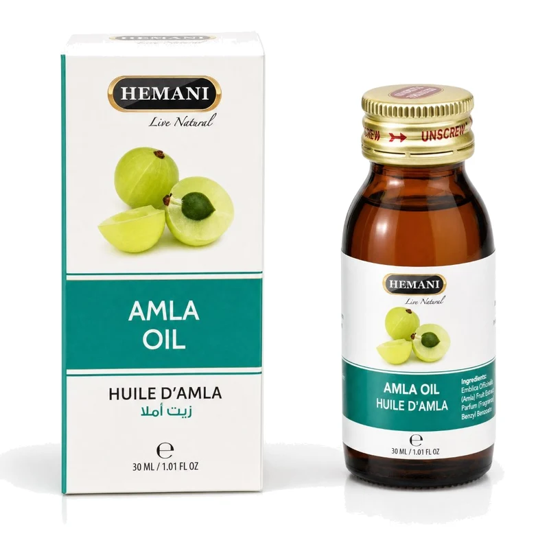 Huile d’Amla Hemani 30 mL – 100% Naturelle – Soin Capillaire