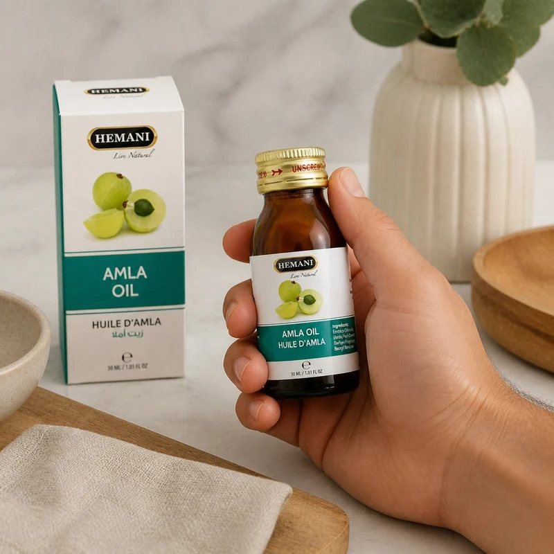Huile d’Amla Hemani 30 mL – 100% Naturelle – Soin Capillaire