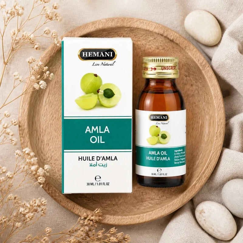 Huile d’Amla Hemani 30 mL – 100% Naturelle – Soin Capillaire