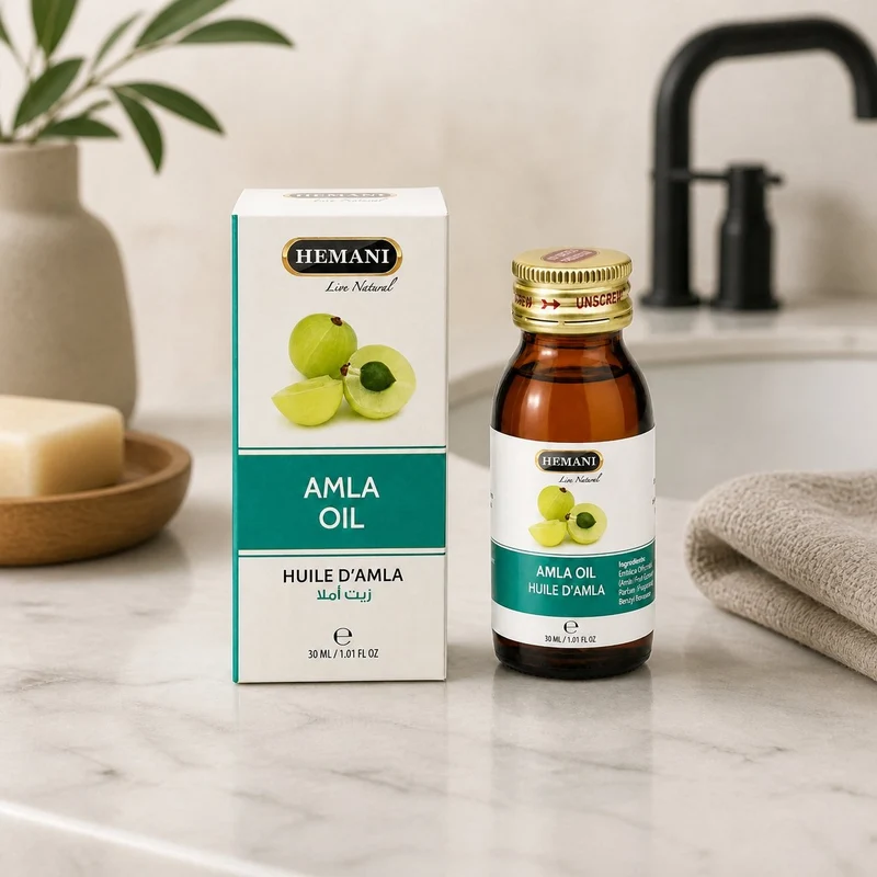Huile d’Amla Hemani 30 mL – 100% Naturelle – Soin Capillaire