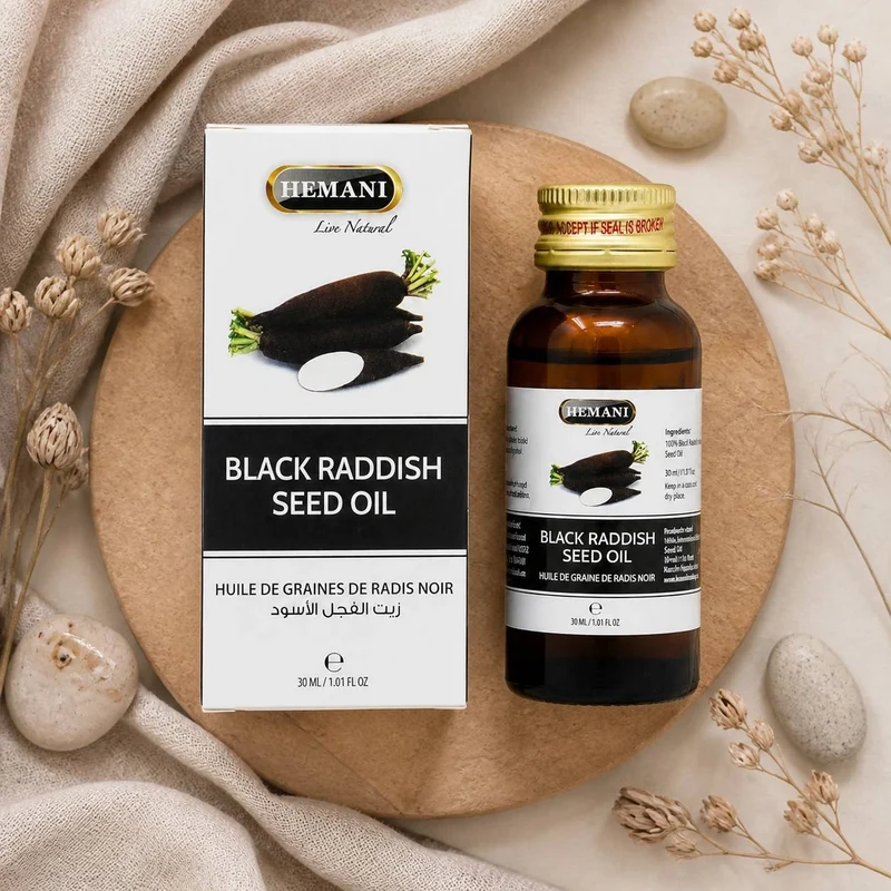 Huile de Graine de Radis Noir 30mL 100% Naturelle Hemani