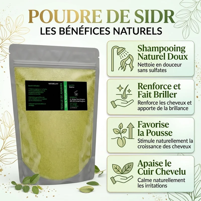 Poudre de Sidr 80 g - Feuilles de Jujubier