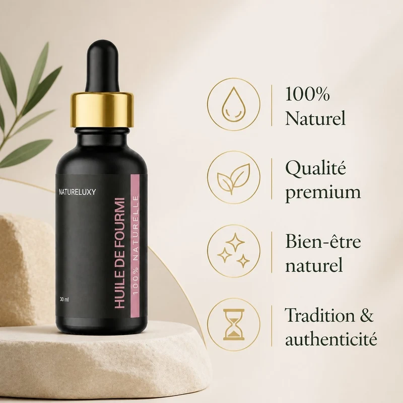 Huile de Fourmi contre la pousse du poil - 30ml