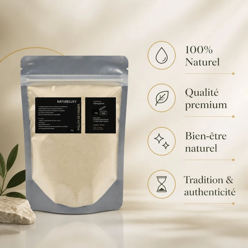 Pollen de palmier Pur et naturel 60g