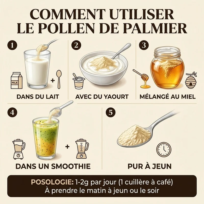 Pollen de palmier Pur 100% naturel 90g