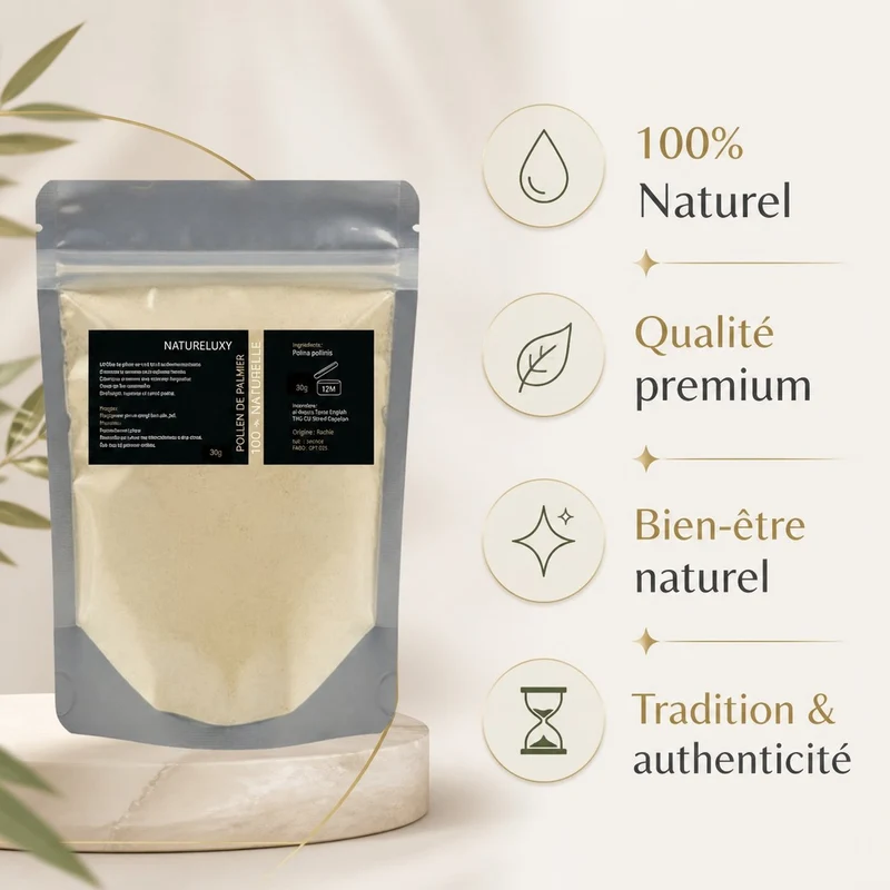 Pollen de palmier Pur 100% naturel 90g