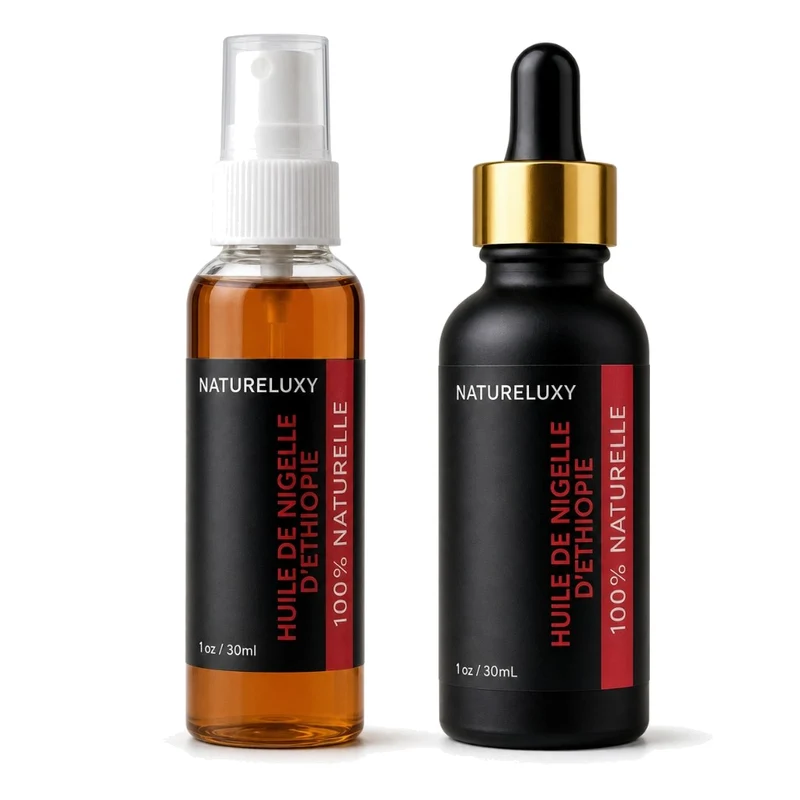 Huile de Nigelle d'éthiopie 30mL pipette +Huile de Nigelle d'éthiopie 30mL Spray
