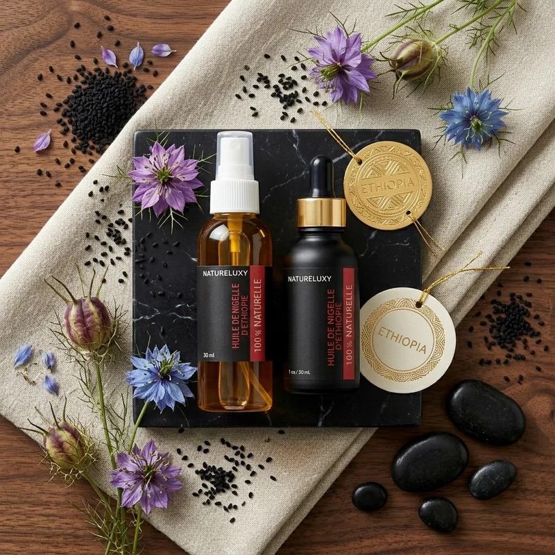 Huile de Nigelle d'éthiopie 30mL pipette +Huile de Nigelle d'éthiopie 30mL Spray