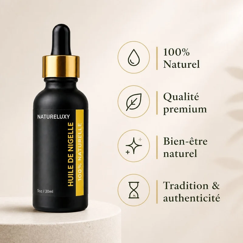 Huile de Nigelle 30mL pipette + Huile de Nigelle 30mL Spray 100% naturelle