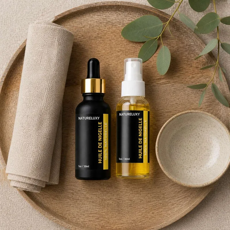 Huile de Nigelle 30mL pipette + Huile de Nigelle 30mL Spray 100% naturelle